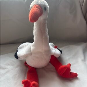 Ty Beanie Babies Stork Plush Toy NO HANG TAG